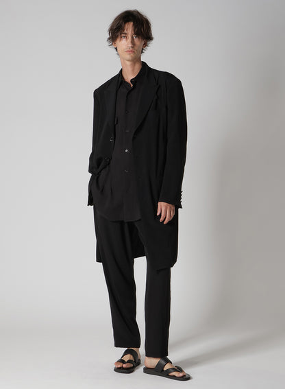 CELLULOSE LAWN PIN TUCK SHORT SLEEVE BLOUSE