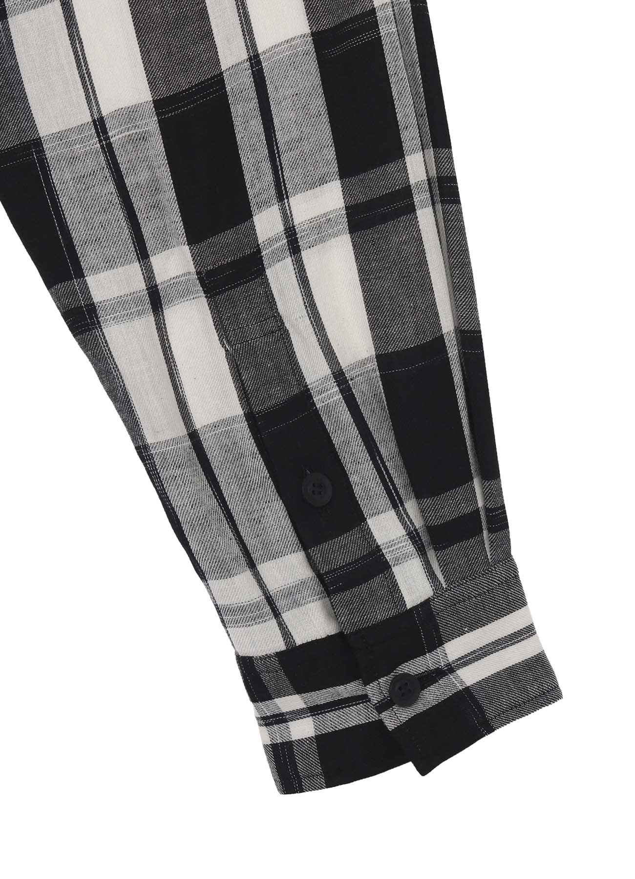 KHADI PLAID LONG SLEEVE BLOUSE