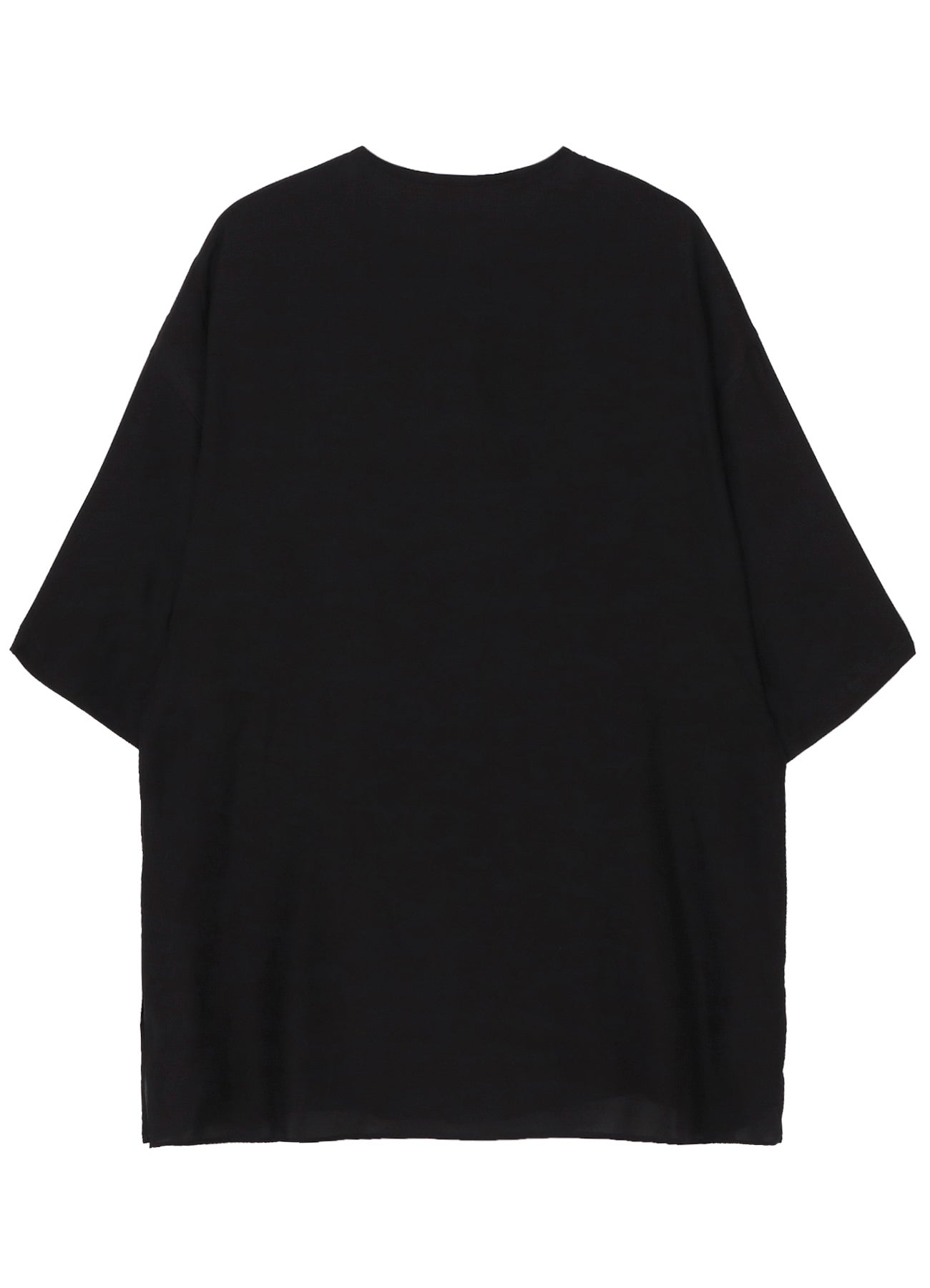 CORAL WATERCOLOR BLACK GUESSETED SHORT SLEEVE B/ BK CORAL