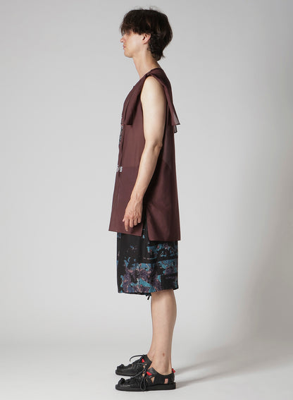 BURGUNDY HUMAN STRING COLLAR B/ HUMAN