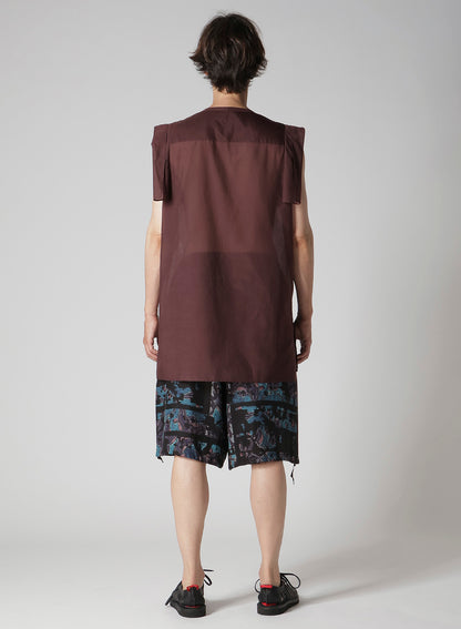 BURGUNDY HUMAN STRING COLLAR B/ HUMAN