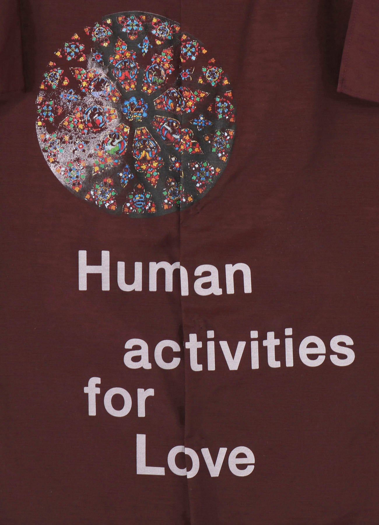 BURGUNDY HUMAN STRING COLLAR B/ HUMAN