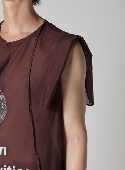 BURGUNDY HUMAN STRING COLLAR B/ HUMAN