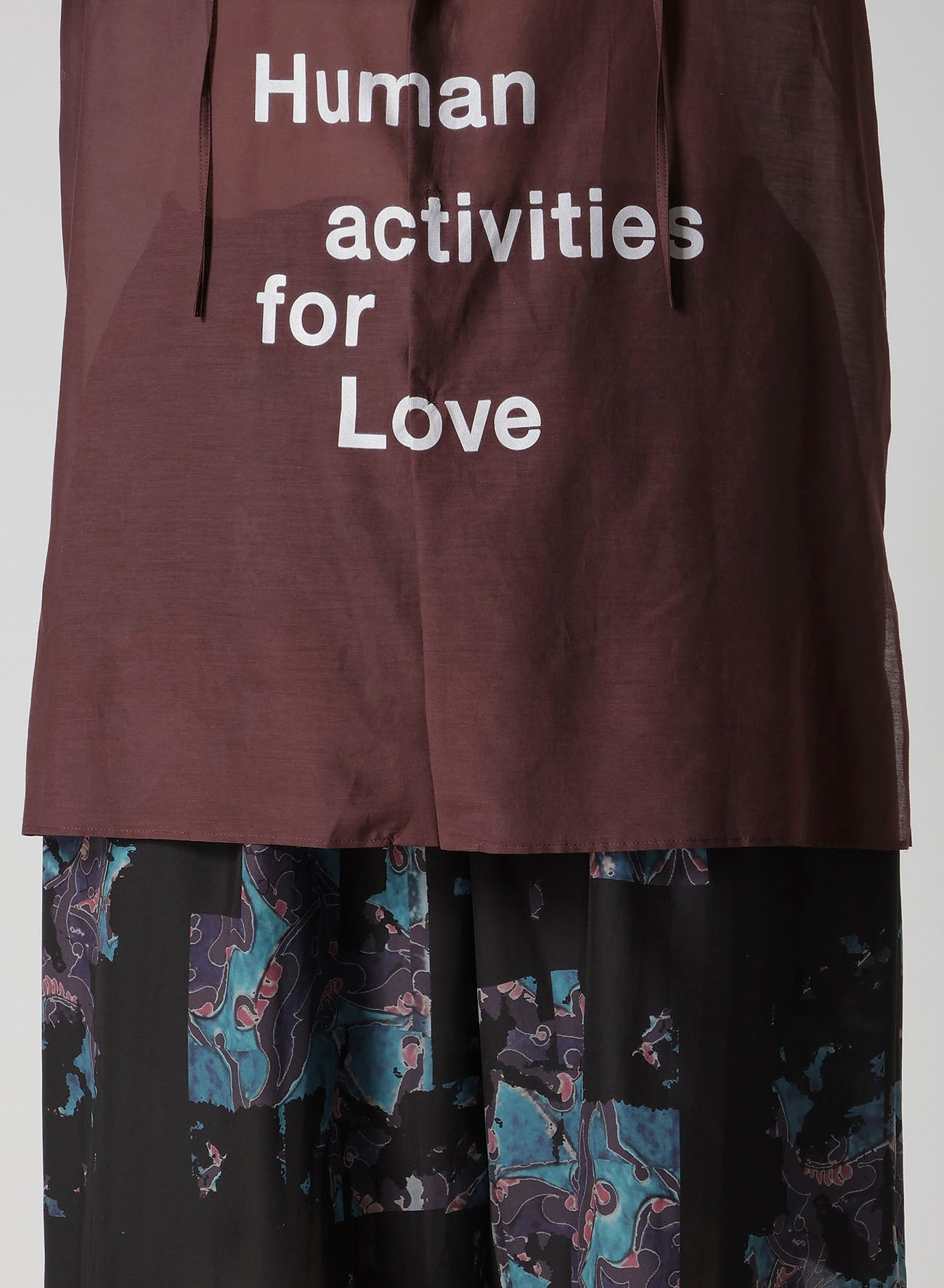 BURGUNDY HUMAN STRING COLLAR B/ HUMAN