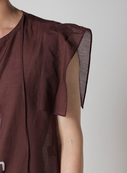 BURGUNDY HUMAN STRING COLLAR B/ HUMAN