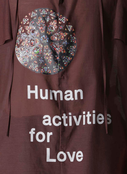 BURGUNDY HUMAN STRING COLLAR B/ HUMAN