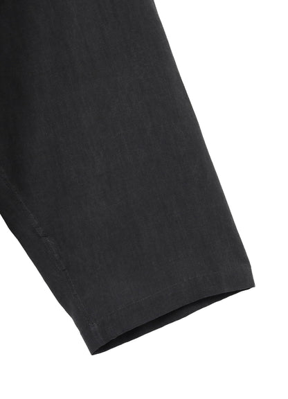 PIGMENT COATING WASH ASYMMETRIC LONG BLOUSE