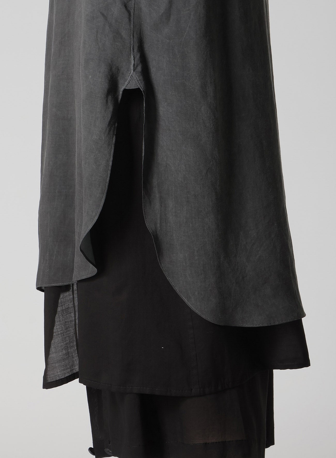 PIGMENT COATING WASH ASYMMETRIC LONG BLOUSE – THE SHOP YOHJI YAMAMOTO