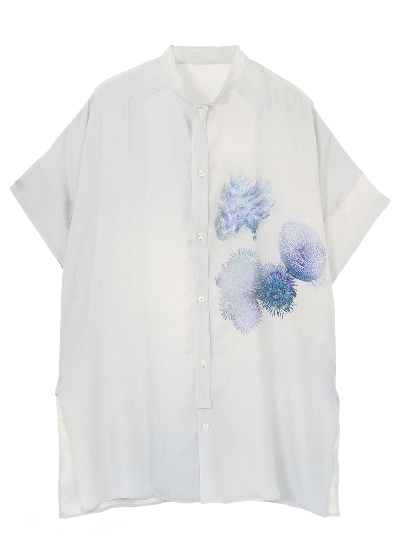 <PIECE UNIQUE>CORAL FRONT TAB ATTACHED BLOUSE