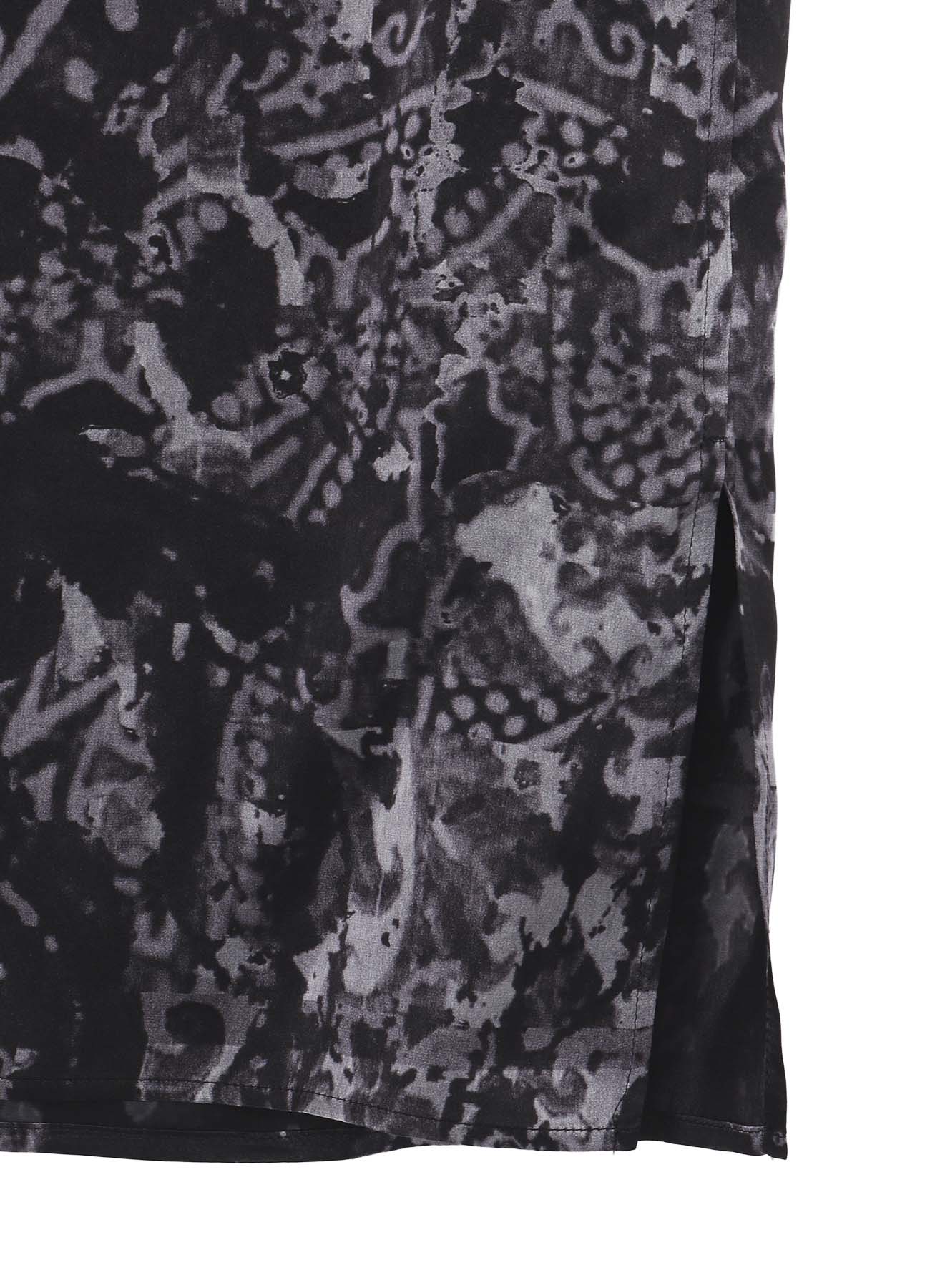 SEA/LINING SHORT SLEEVE PLACKET BLOUSE