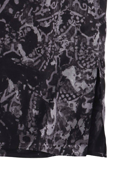 SEA/LINING SHORT SLEEVE PLACKET BLOUSE