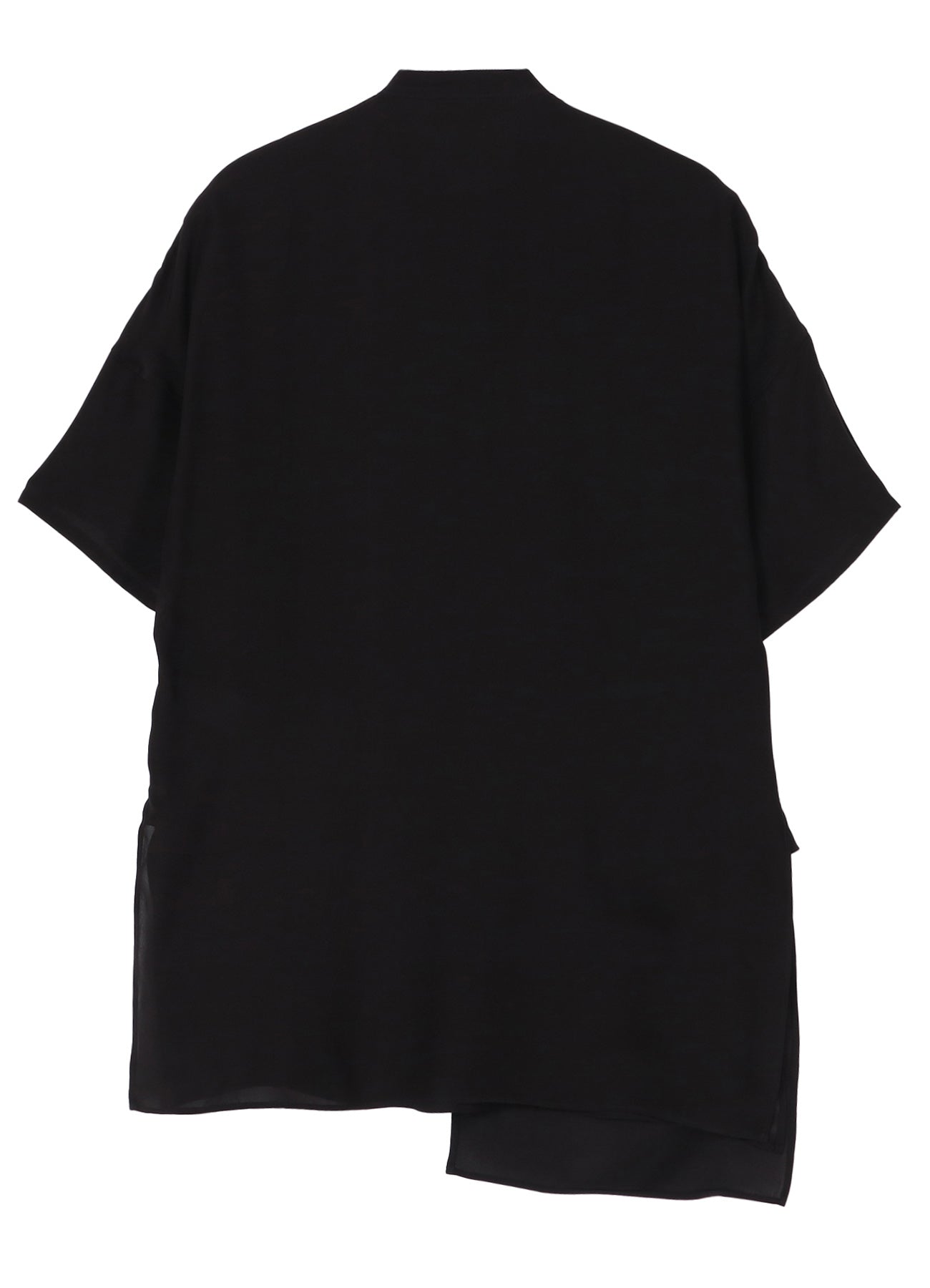 LONG HOT SUMMER DOUBLE COVERED SHORT SLEEVE BLOUSE