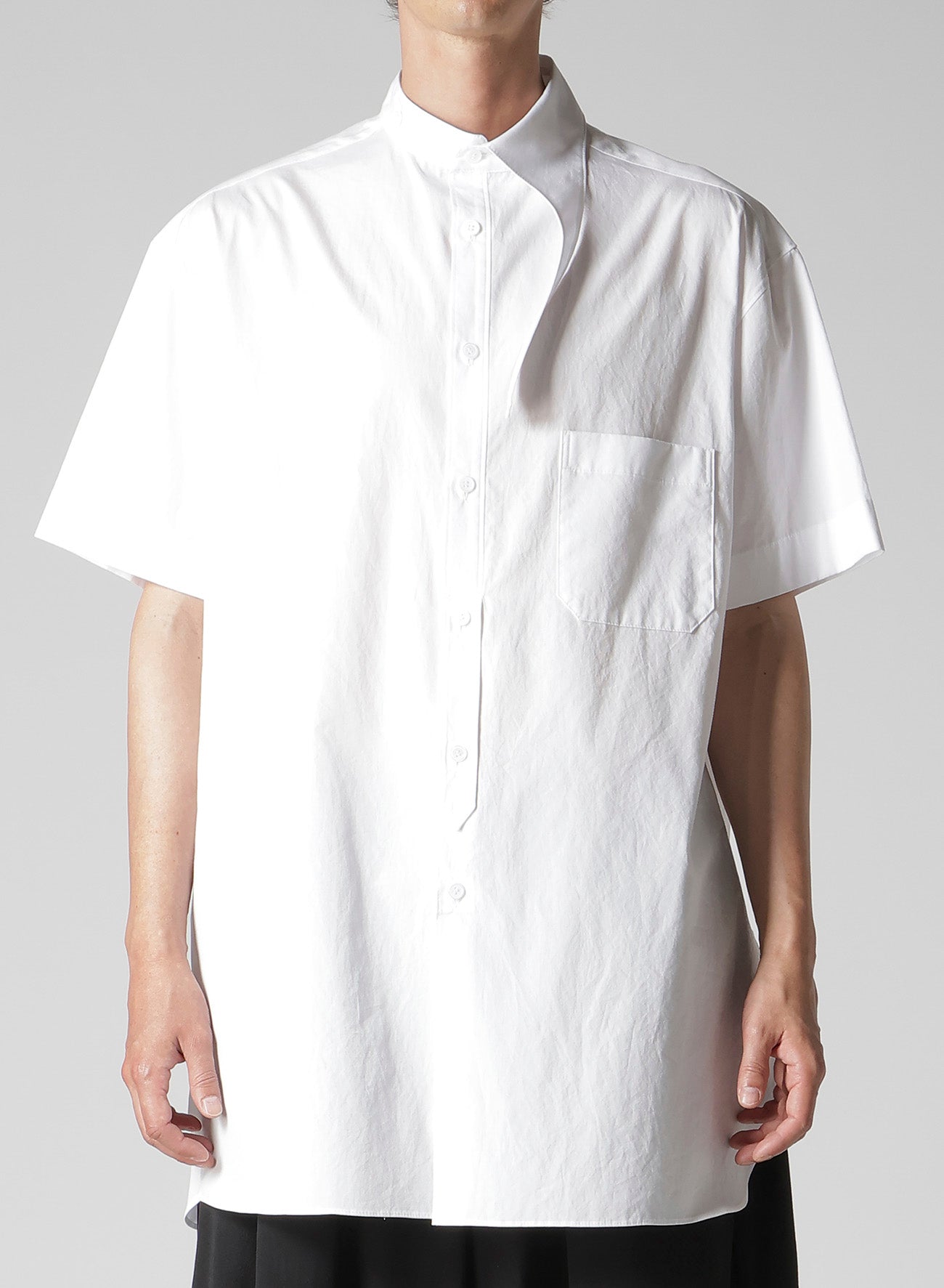 COTTON BROAD ASYMMETRIC LONG BLOUSE – THE SHOP YOHJI YAMAMOTO