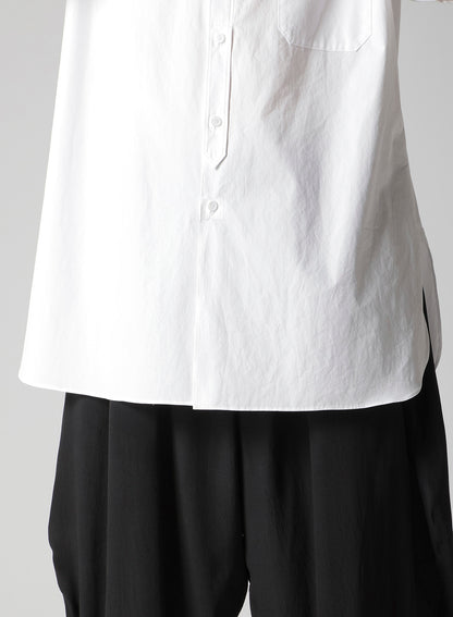 COTTON BROAD ASYMMETRIC LONG BLOUSE