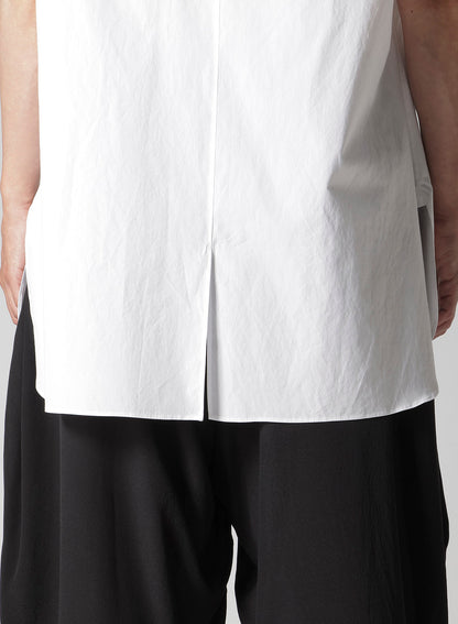 COTTON BROAD ASYMMETRIC LONG BLOUSE