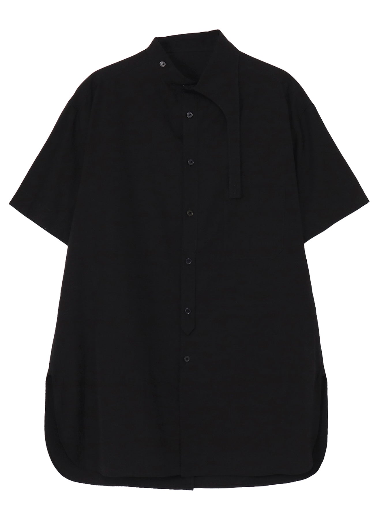 COTTON BROAD ASYMMETRIC LONG BLOUSE