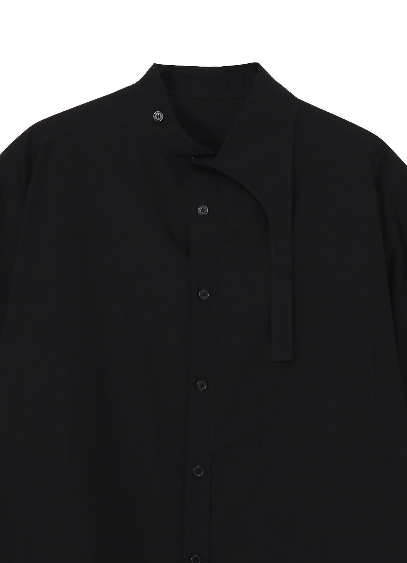 COTTON BROAD ASYMMETRIC LONG BLOUSE