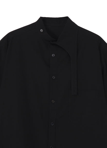 COTTON BROAD ASYMMETRIC LONG BLOUSE