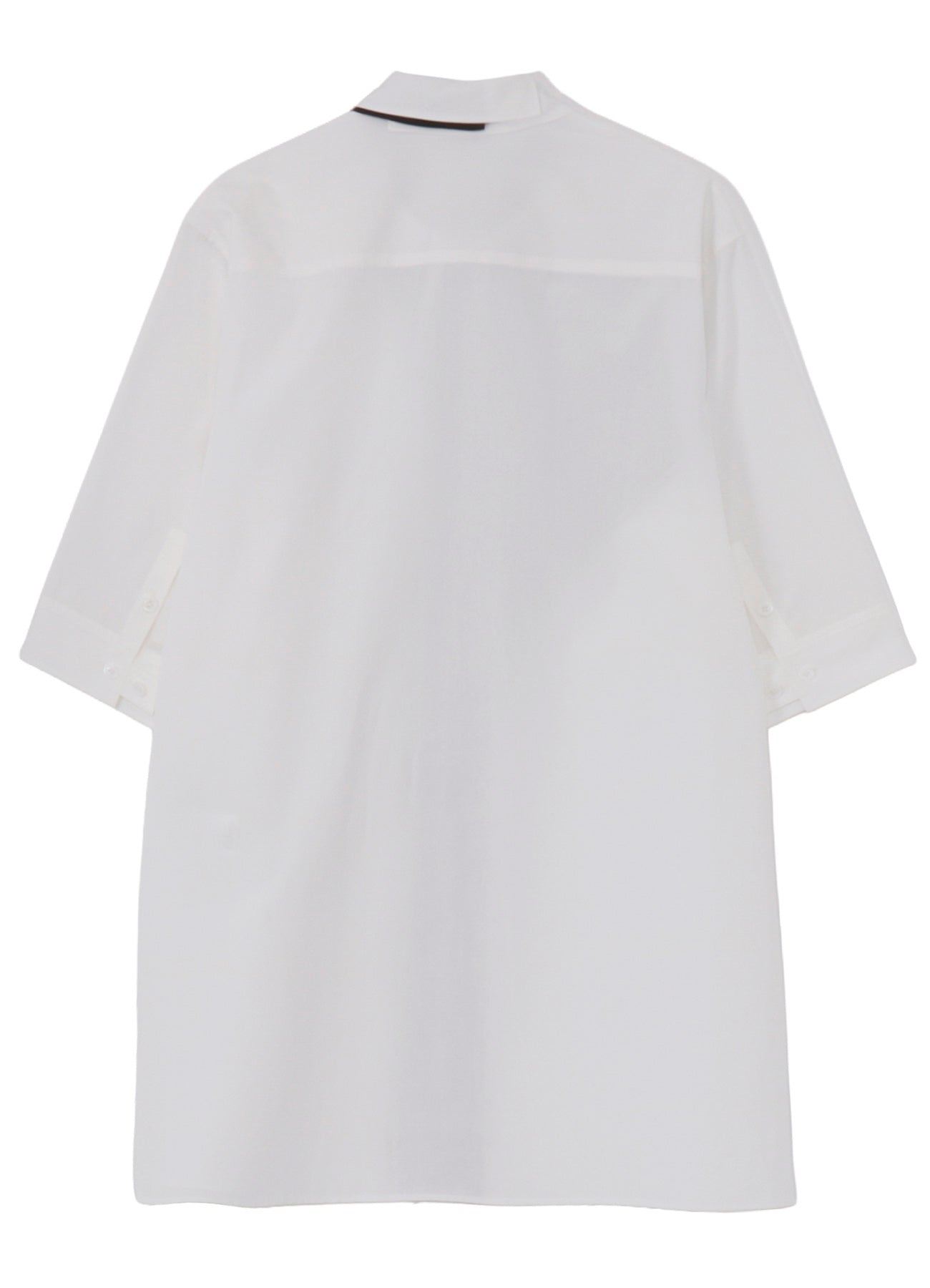 COTTON BROAD BLACK AND WHITE TRIPLE COLLAR BLOUSE
