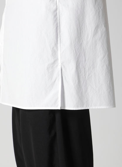 COTTON BROAD BLACK AND WHITE TRIPLE COLLAR BLOUSE