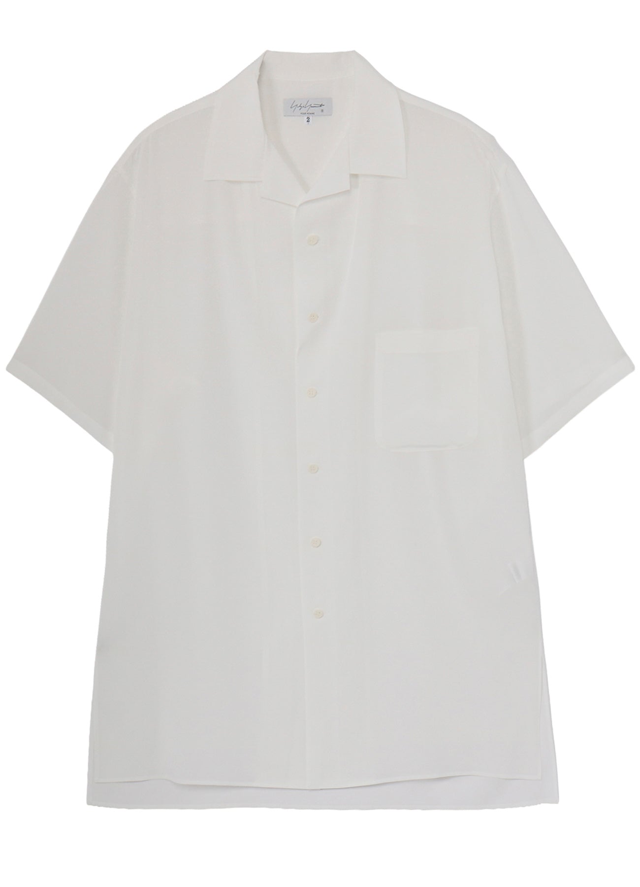 WHITE TA TUXEDO SHORT SLEEVE BLOUSE