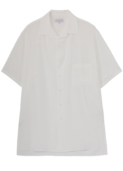 WHITE TA TUXEDO SHORT SLEEVE BLOUSE