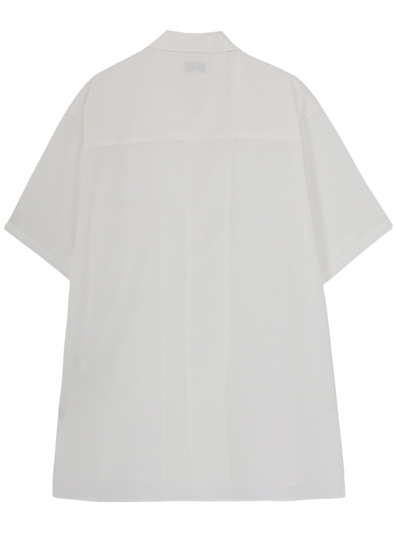 WHITE TA TUXEDO SHORT SLEEVE BLOUSE
