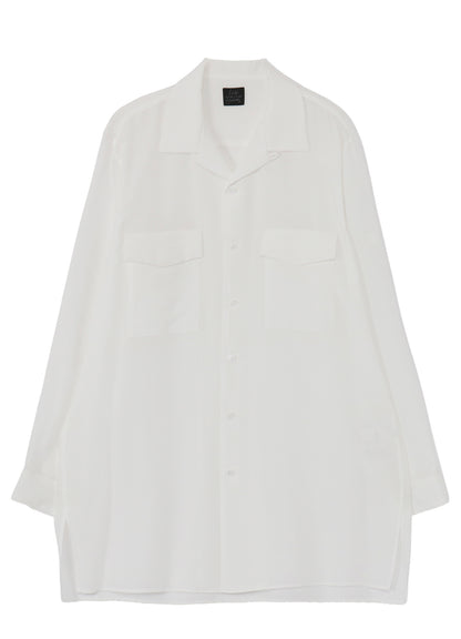 SUIT S POPLIN CDH OPEN COLLAR SHIRT
