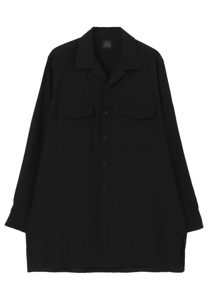 SUIT S POPLIN CDH OPEN COLLAR SHIRT