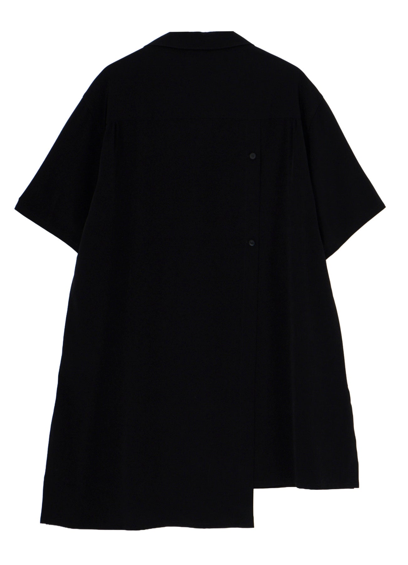 TA TUXEDO SHORT SLEEVE LAYERED BLOUSE