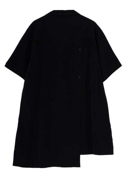 TA TUXEDO SHORT SLEEVE LAYERED BLOUSE
