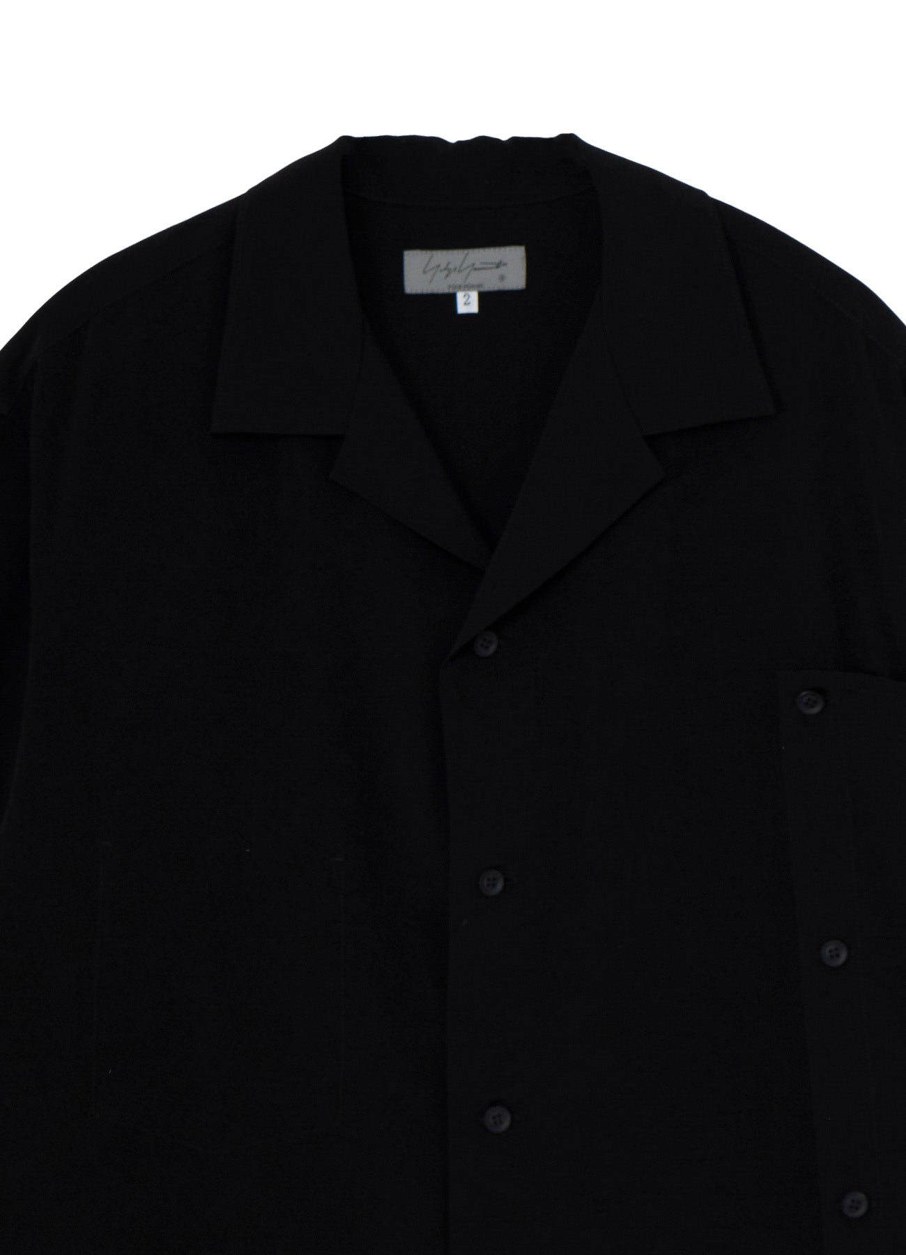 TA TUXEDO SHORT SLEEVE LAYERED BLOUSE