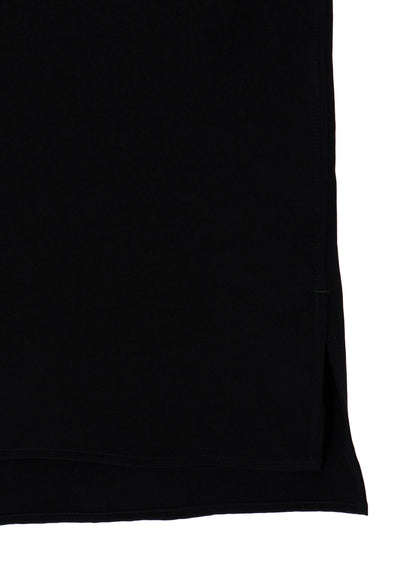 TA TUXEDO SHORT SLEEVE OPEN COLLAR BLOUSE