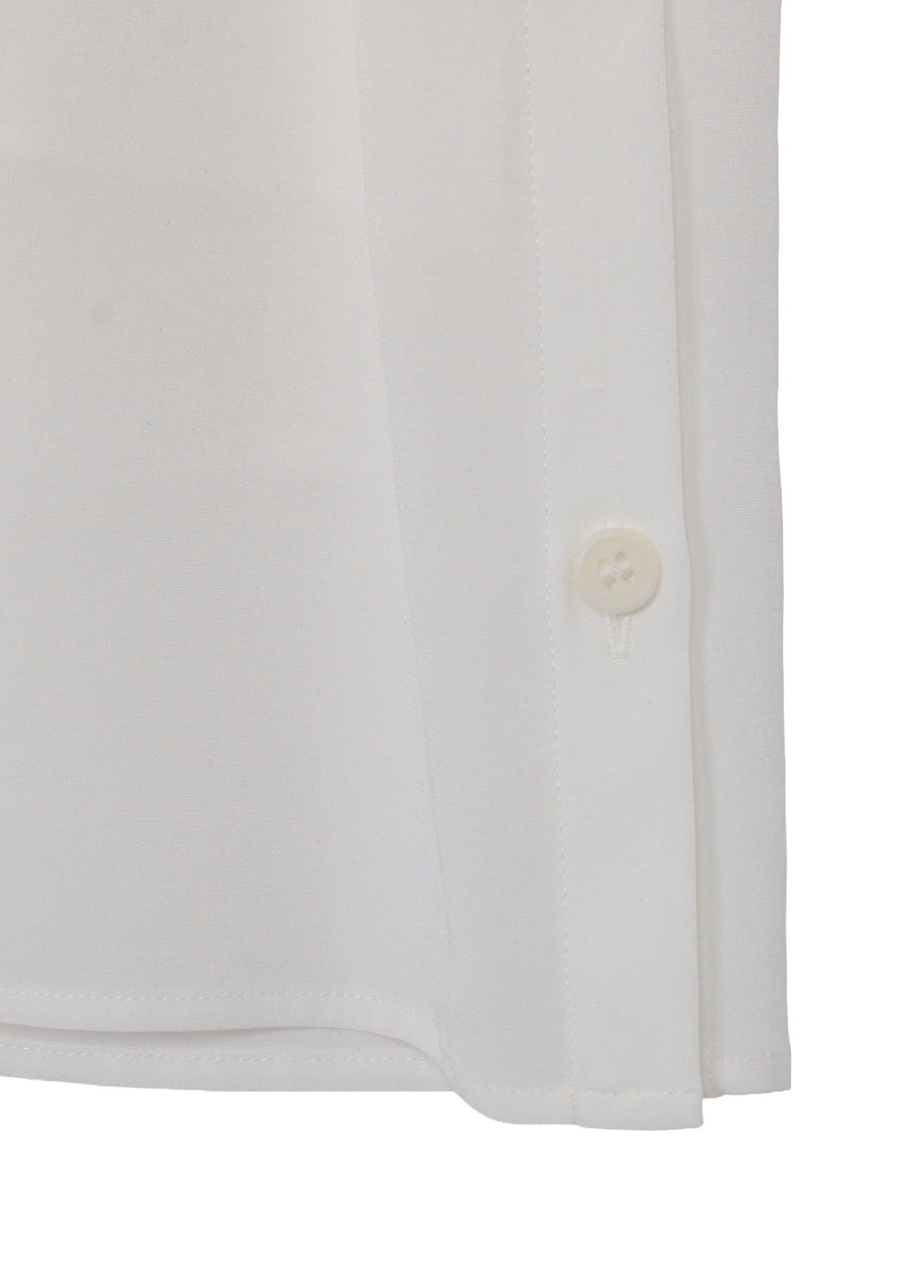WHITE TA TUXEDO SHORT SLEEVE DOUBLE BLOUSE