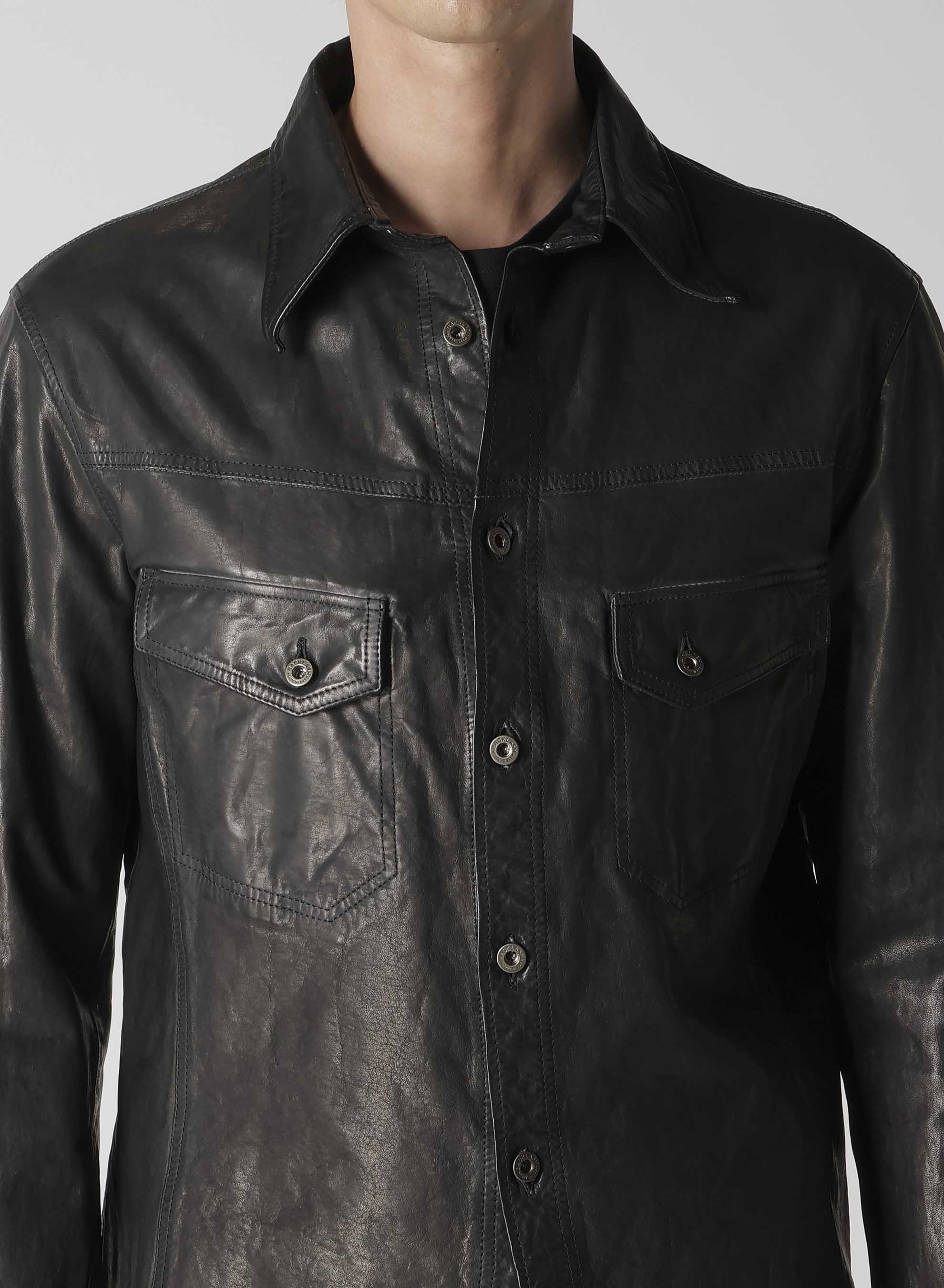 BL MIMOSA GARMENT DYED PANEL BLOUSE – THE SHOP YOHJI YAMAMOTO