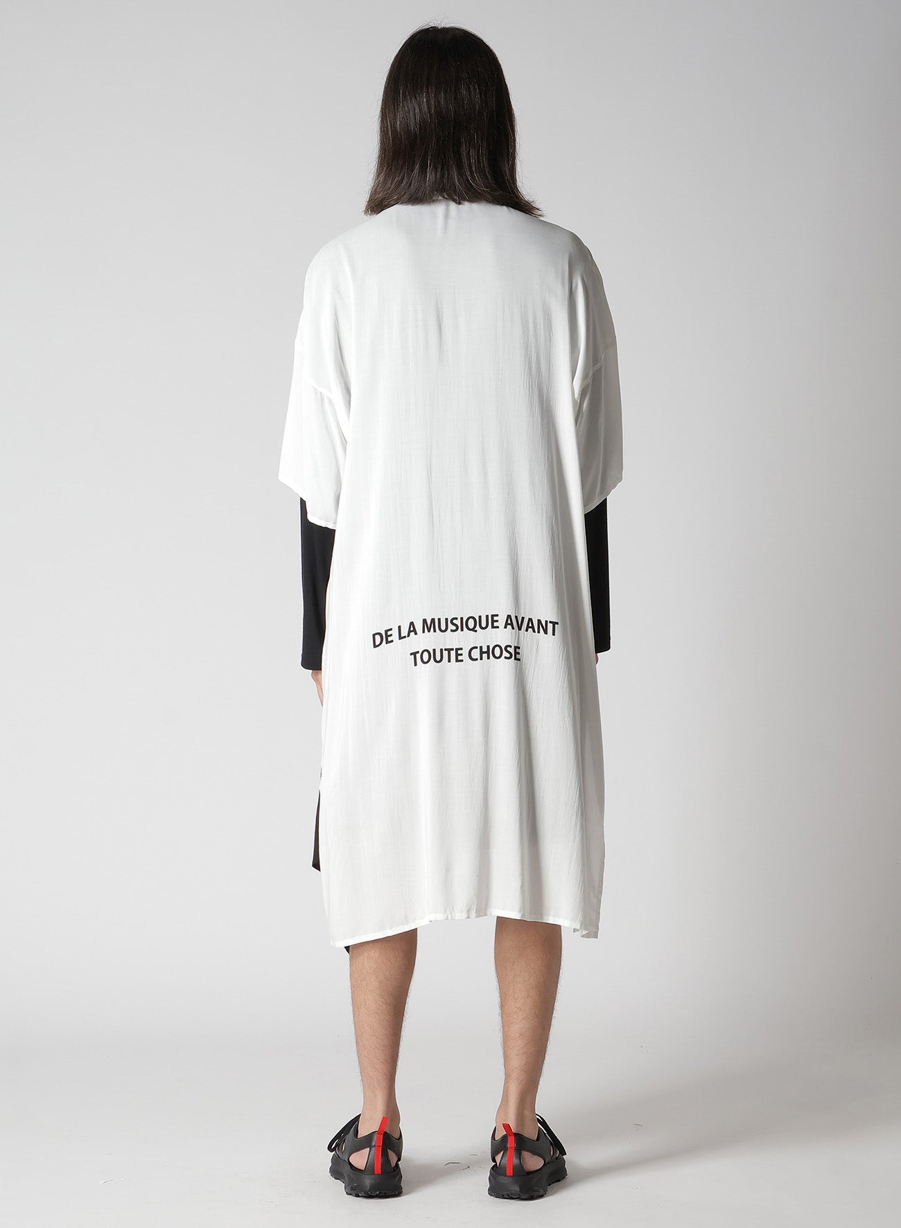 RY MESSAGE PRINTED CHINA DRESS