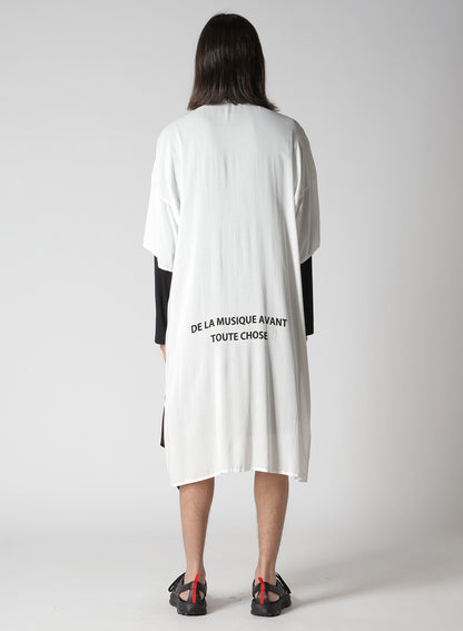 RY MESSAGE PRINTED CHINA DRESS