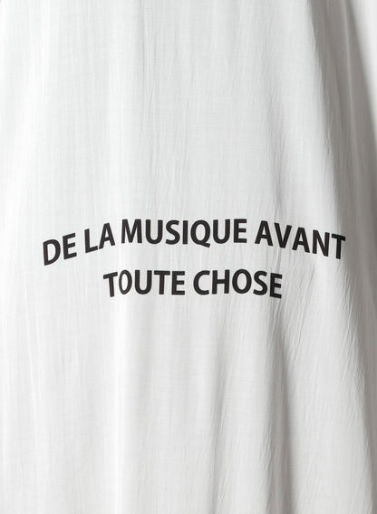 RY MESSAGE PRINTED CHINA DRESS