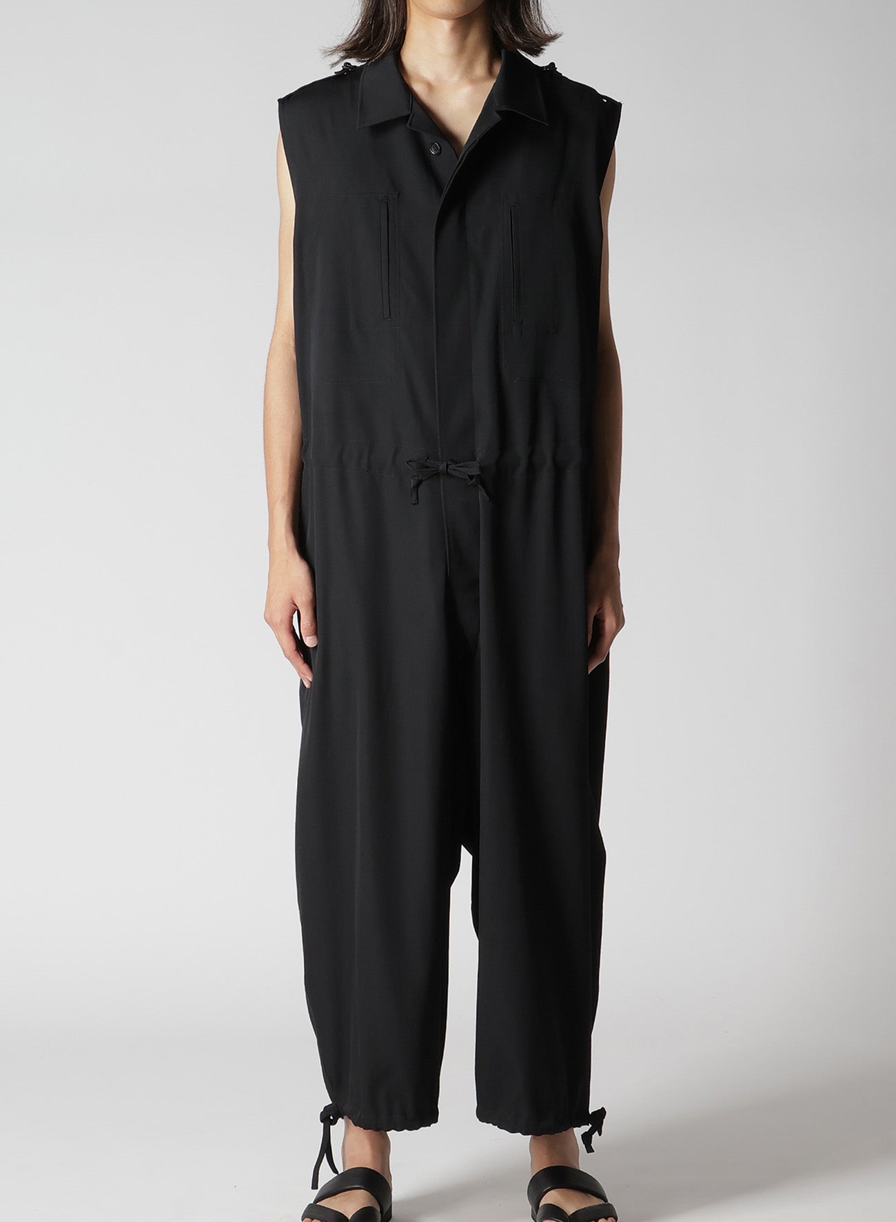 WOOL GABARDINE OEPAULET ATTACHED OVERALLS – THE SHOP YOHJI YAMAMOTO