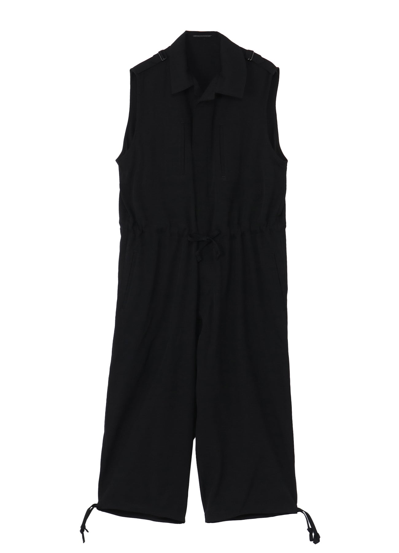 WOOL GABARDINE OEPAULET ATTACHED OVERALLS