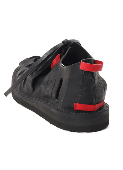 OIL COW LEATHER GLADIATOR SHOES