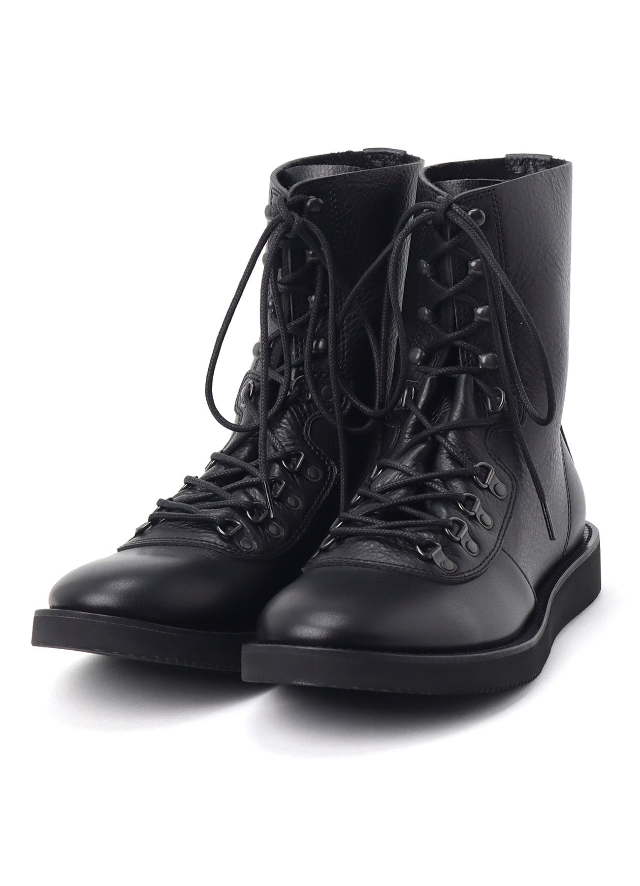 SOFT SHRINK LEATHER MILITARY BOOTS