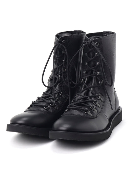 SOFT SHRINK LEATHER MILITARY BOOTS