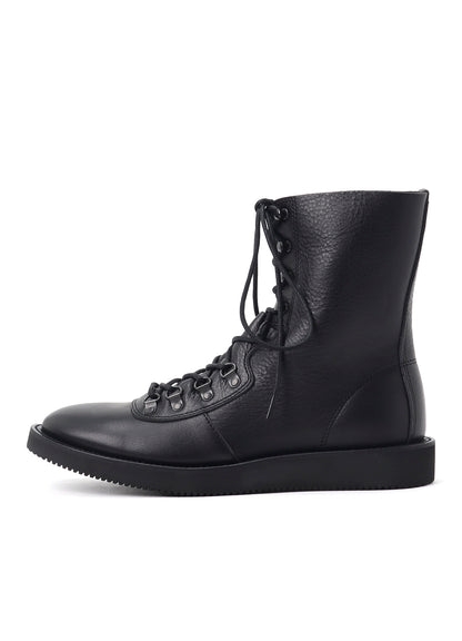 SOFT SHRINK LEATHER MILITARY BOOTS