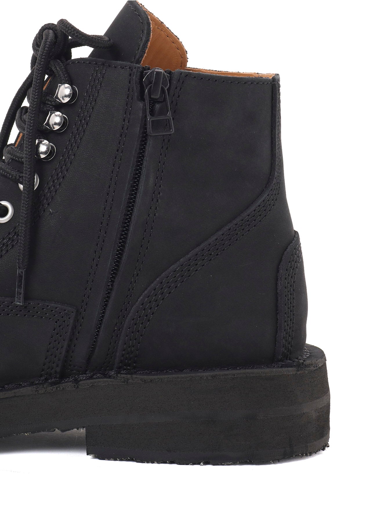 MAT SMOOTH LEATHER ZIP BIKER BOOTS – THE SHOP YOHJI YAMAMOTO