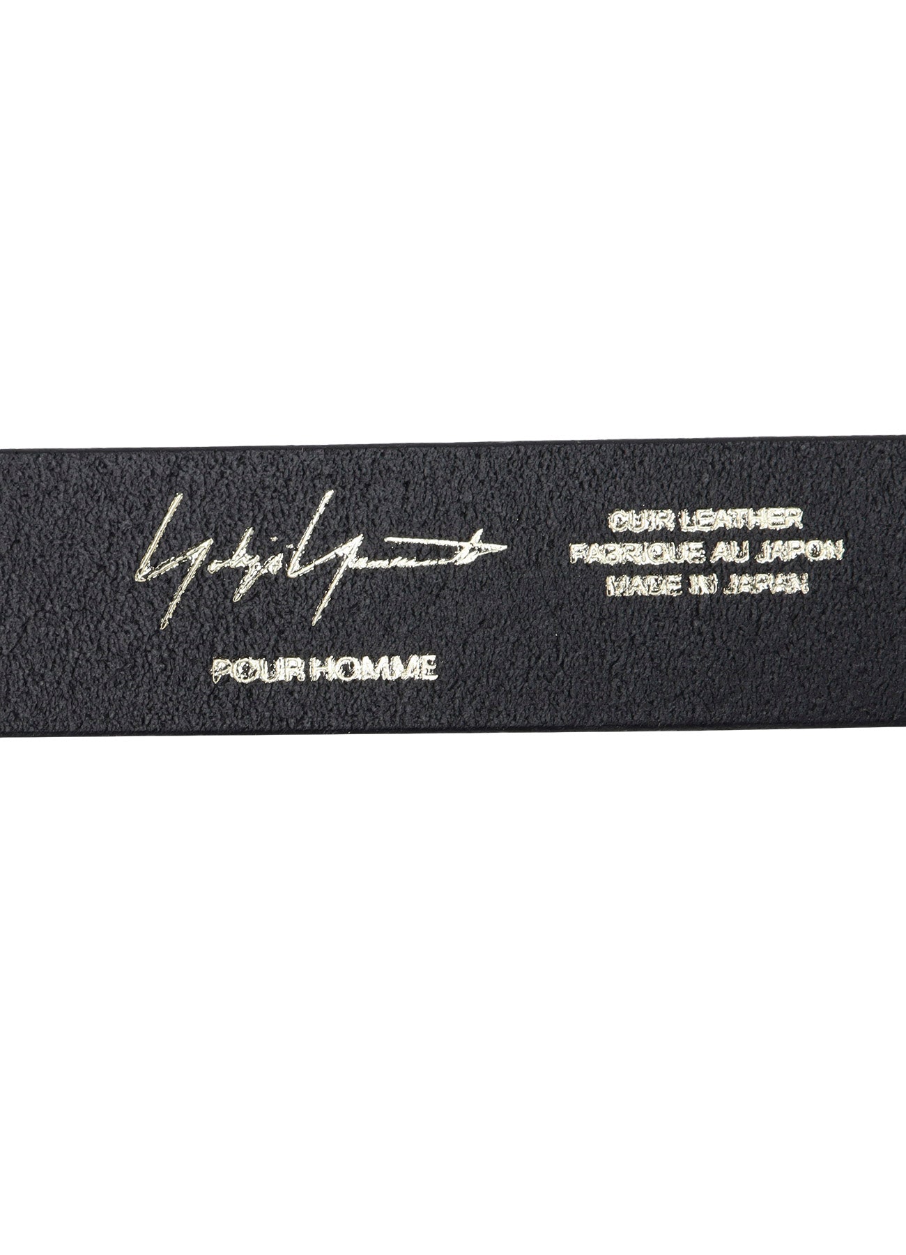 MAT SOFT OIL LEATHER 30MM FREE BELT – THE SHOP YOHJI YAMAMOTO