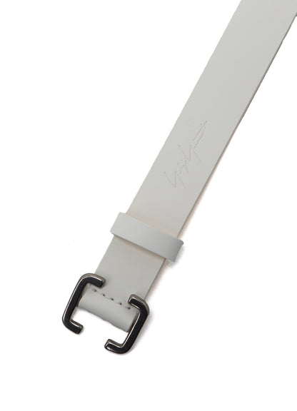 WHITE LEATHER 30MM FREE BELT