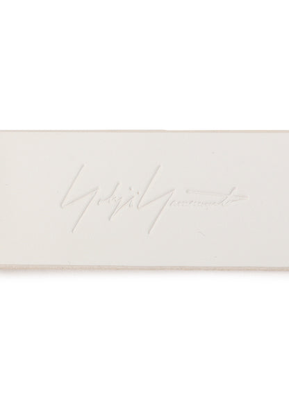 WHITE LEATHER 30MM FREE BELT