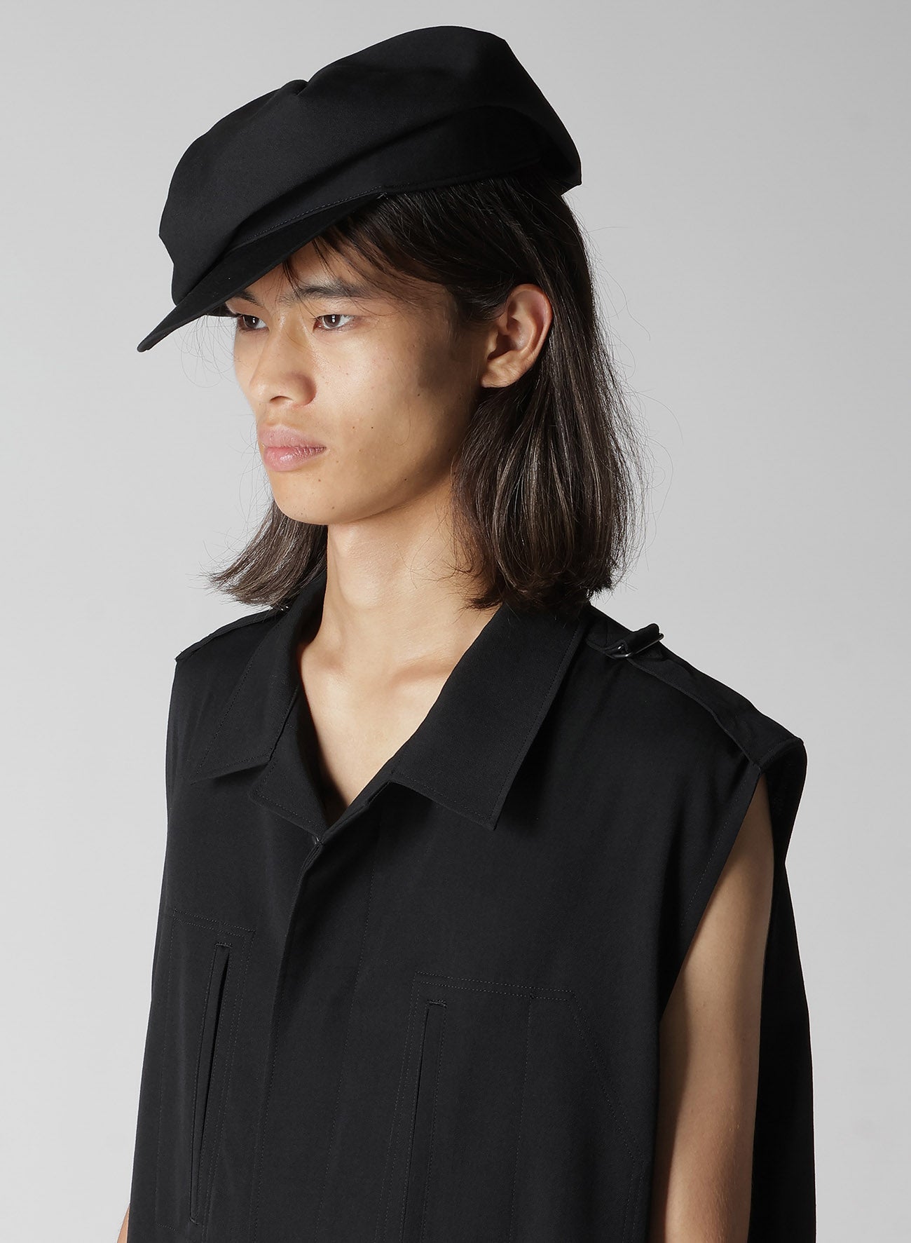 GABARDINE DARTS CASQUETTE – THE SHOP YOHJI YAMAMOTO