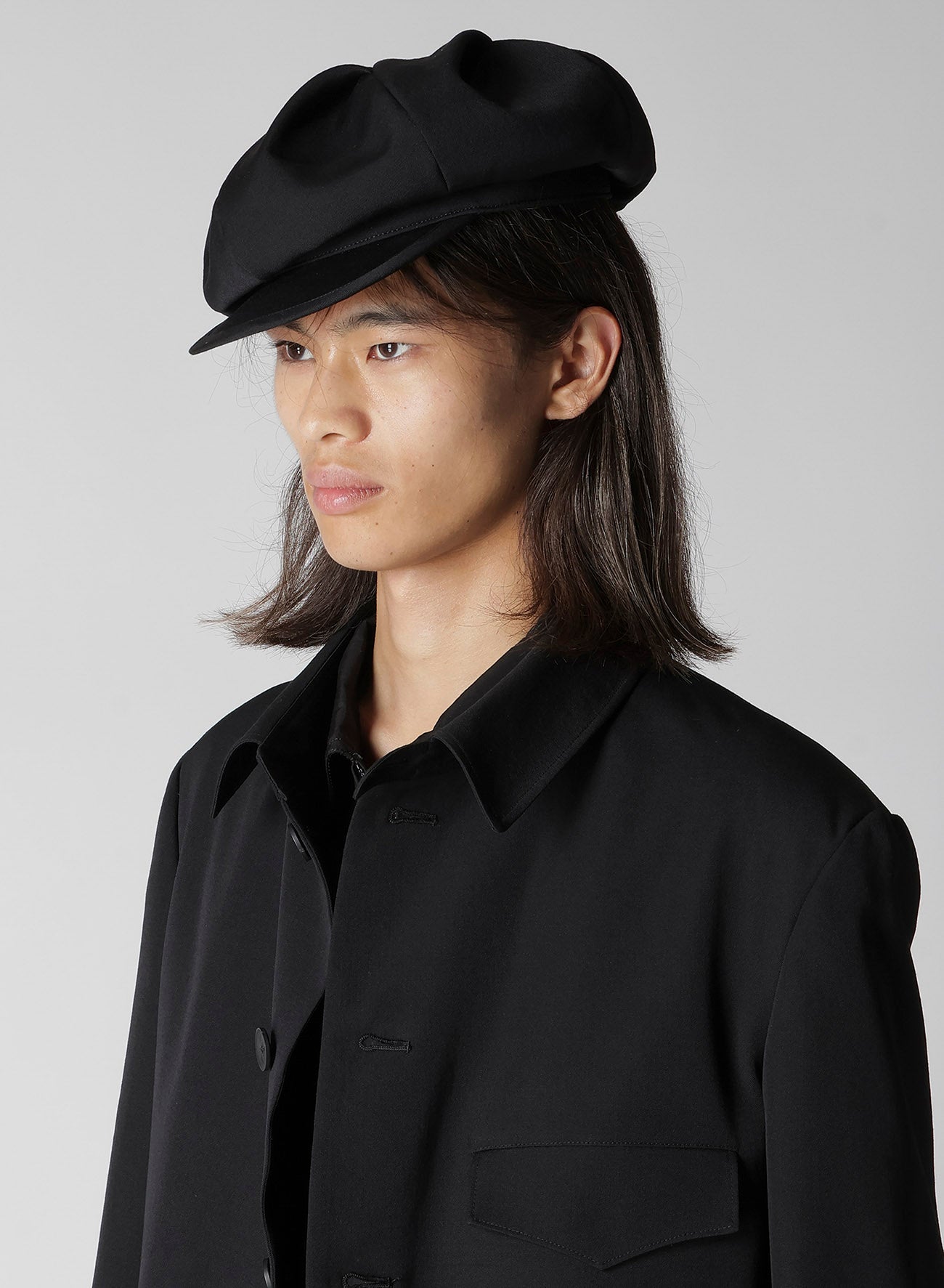 WOOL GABARDINE TUCK CASQUETTE – THE SHOP YOHJI YAMAMOTO